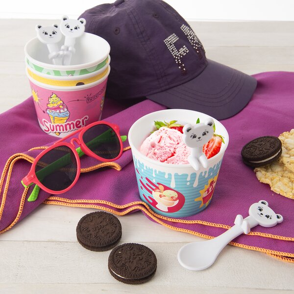 Pohár se lžičkou 0,3 l 4 ks 