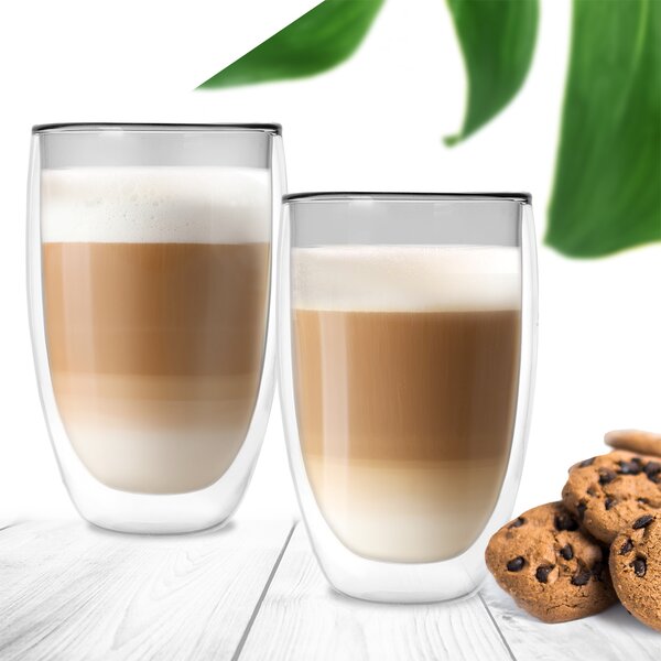 Dvoustěnná sklenice DOUBLE latte 0,5 l 2 ks