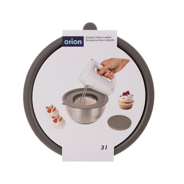 Šlehací mísa s víkem BEIGE pr. 21,7 cm