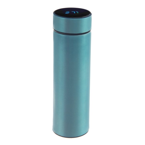 Termoska s teploměrem 0,45 l modrá