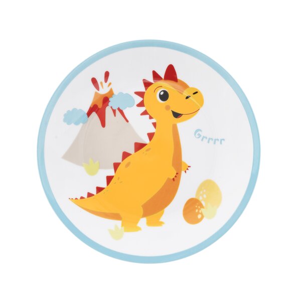 Mělký dětský talíř DINO pr. 21 cm