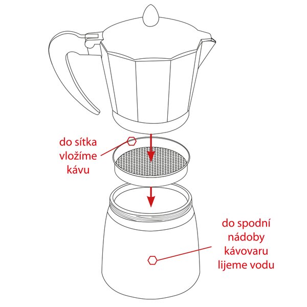 Kávovar DAVE 0,5 l