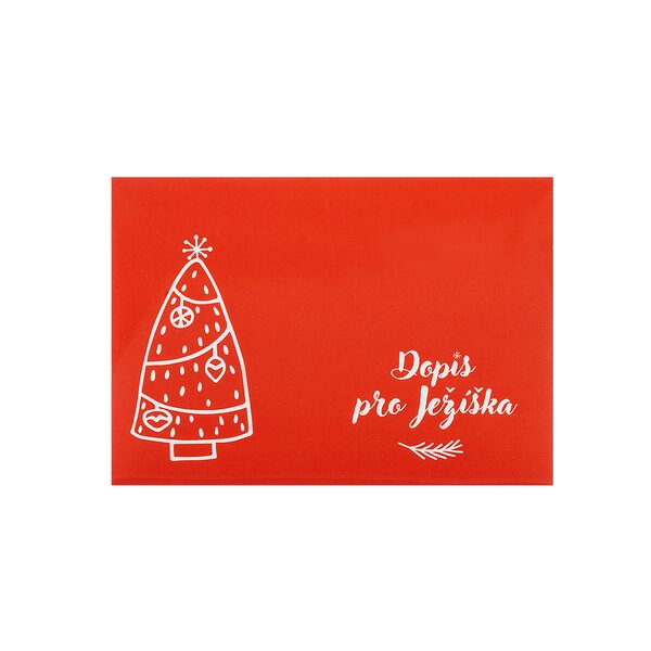 Papírová obálka Dopis pro Ježíška s dopisem
