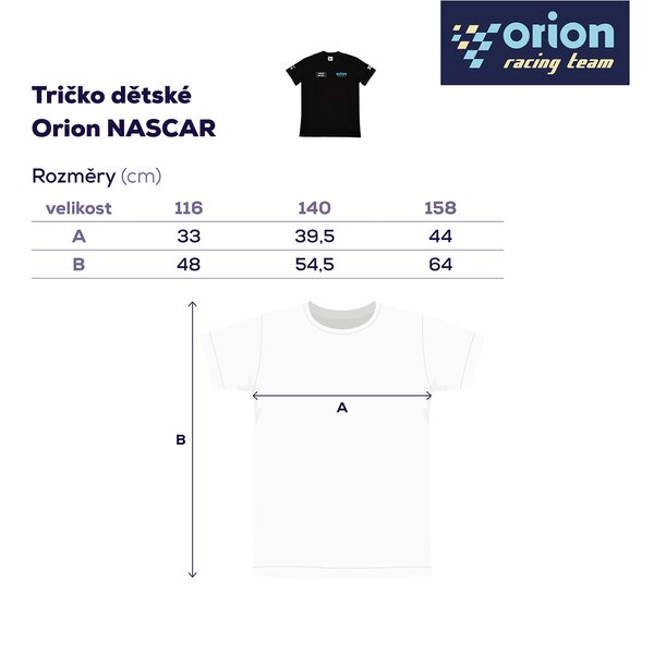 Tričko dětské Orion NASCAR vel. 116