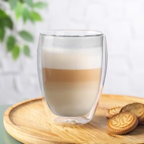 Dvoustěnná sklenice DOUBLE latte 0,41 l 2 ks