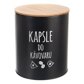 Dóza pr. 16 cm Kapsle BLACK