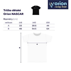Tričko dětské Orion NASCAR vel. 140